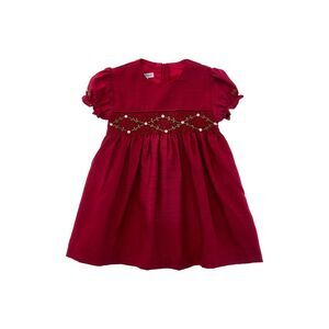 Carriage Boutique Girls Puff Sleeve Top, Red